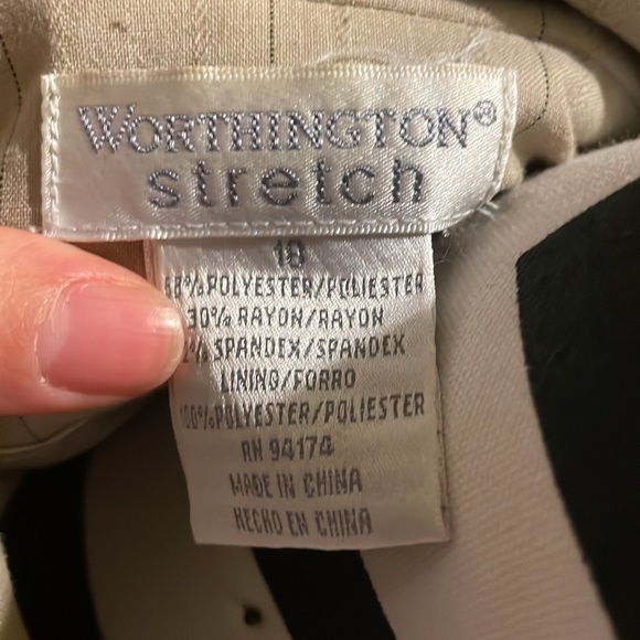 Womens Worthington Stretch Suit Jacket - Picture 2 of 3